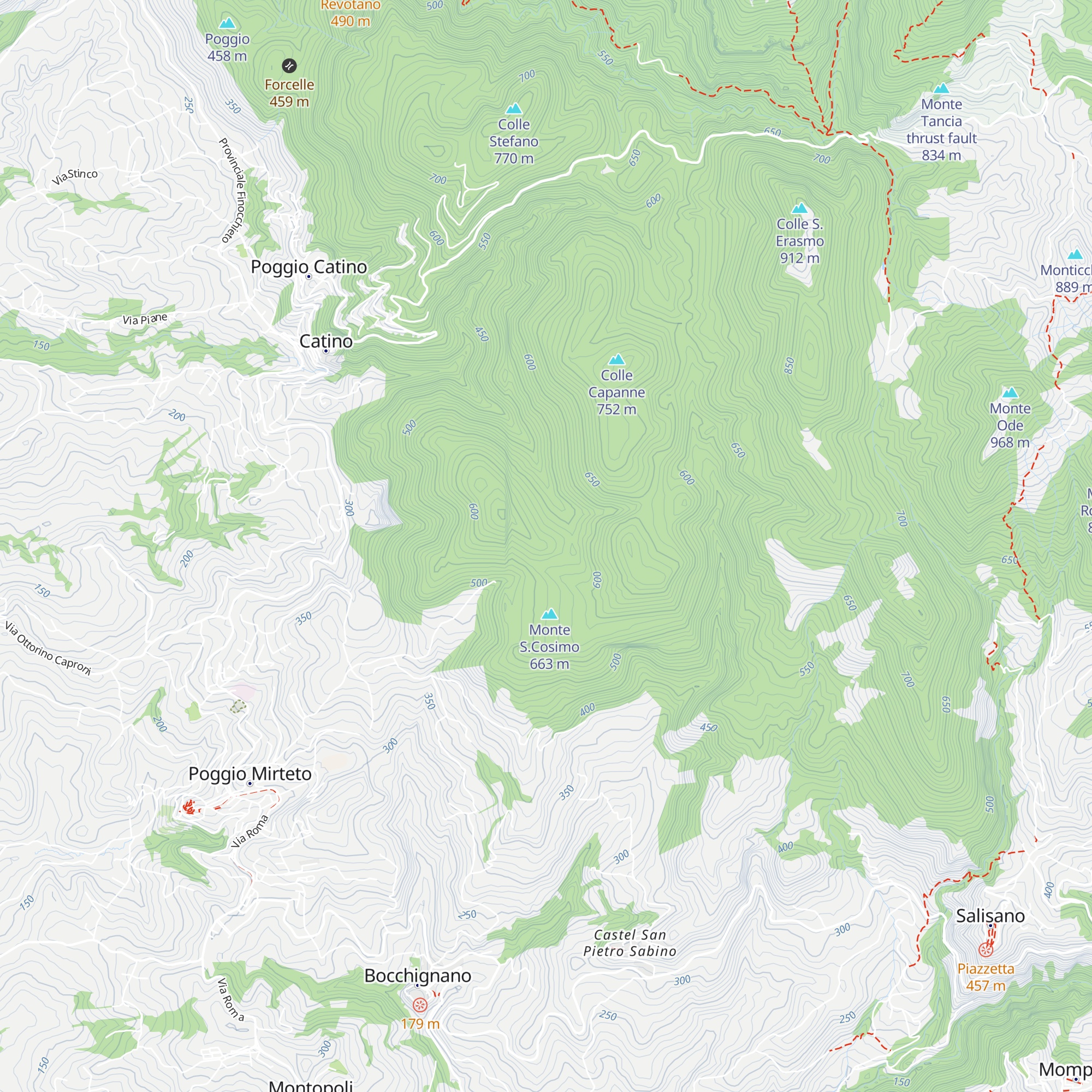 La Crocetta, Rifugio Gentili Rodolfo map