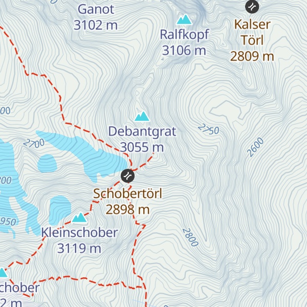 Map of Debantgrat Südgipfel