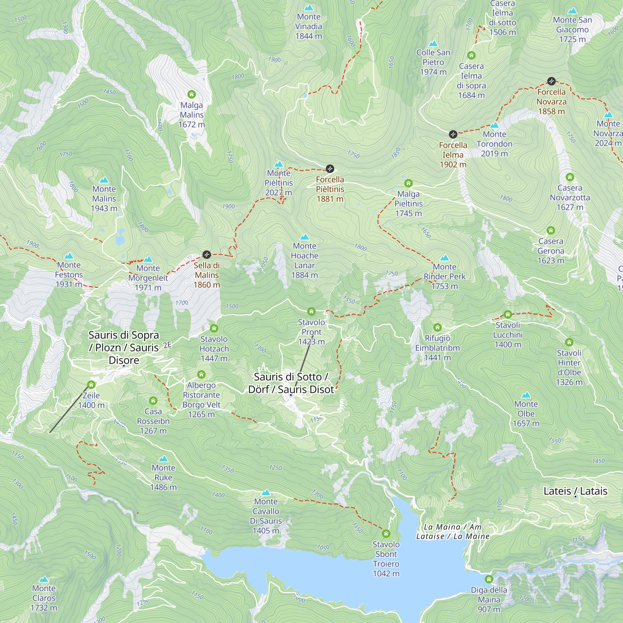 Stavolo Pront map