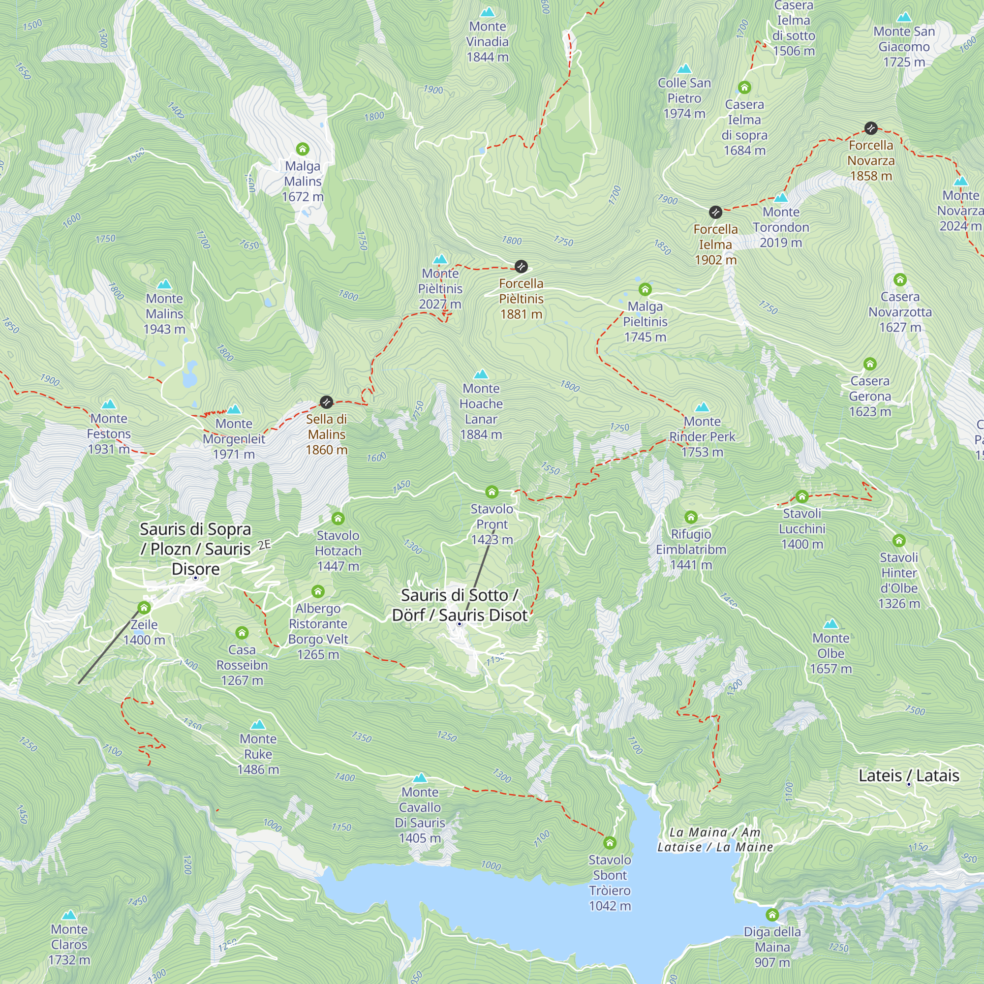 Stavolo Pront map