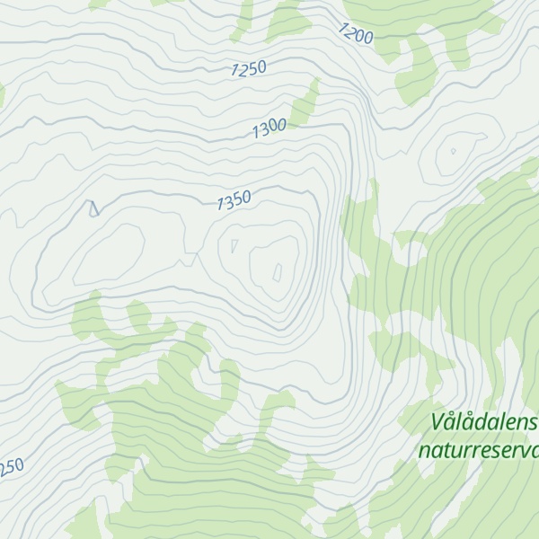 Map of Kyrkstensfjället