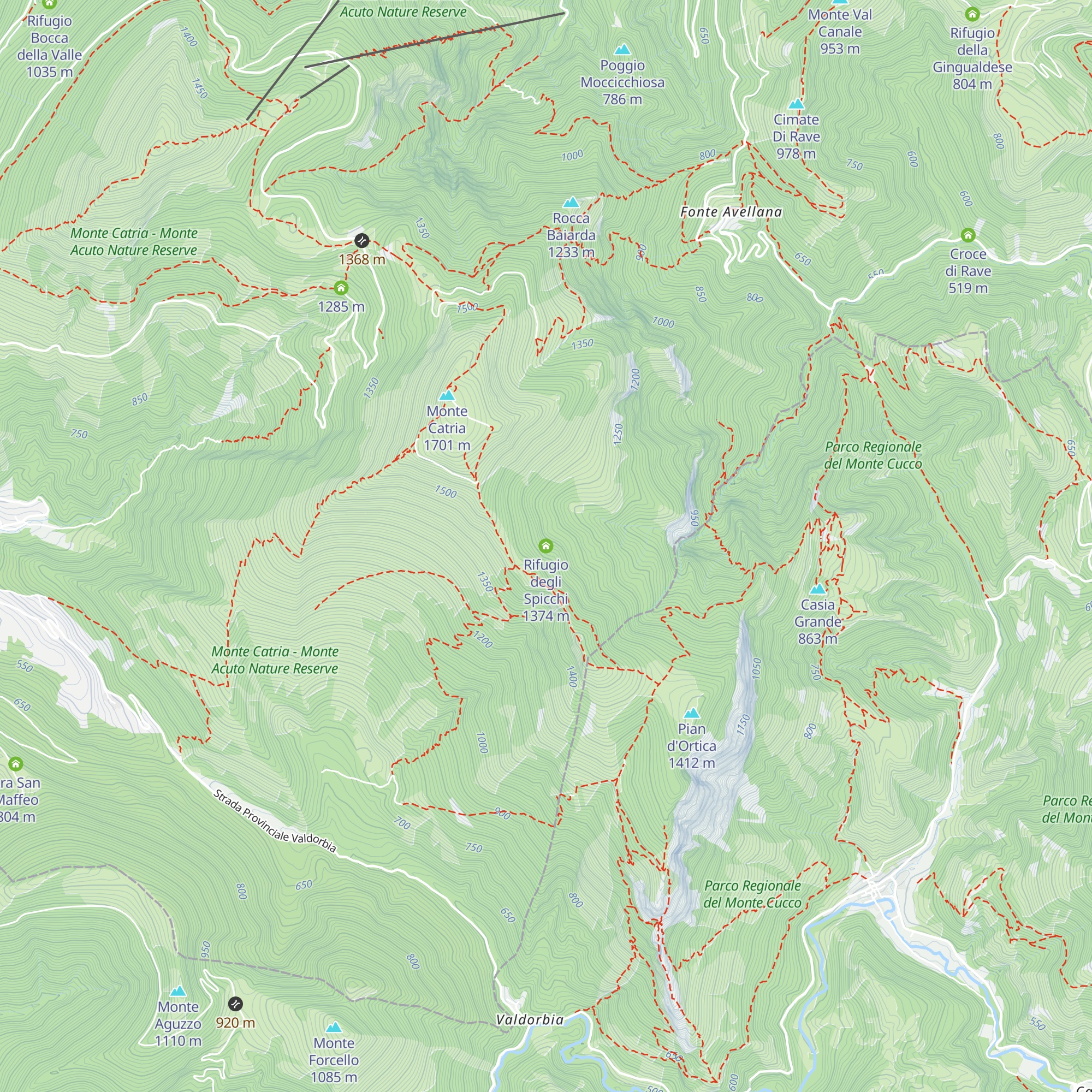 Rifugio degli Spicchi map