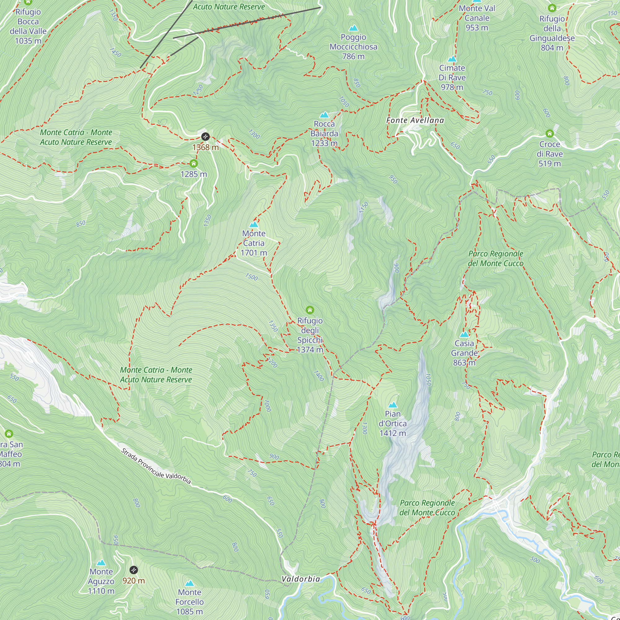 Rifugio degli Spicchi map