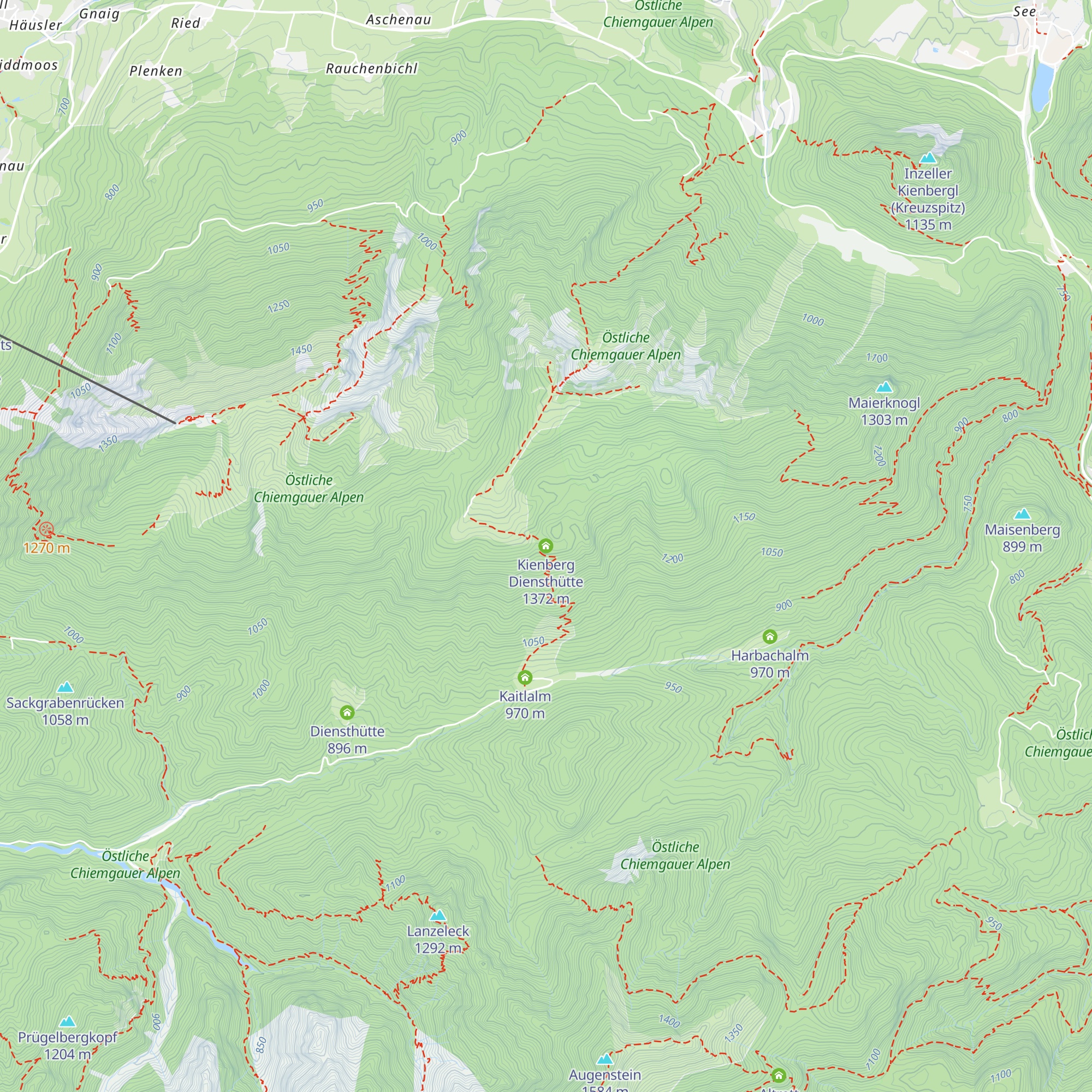 Kienberg Diensthütte map