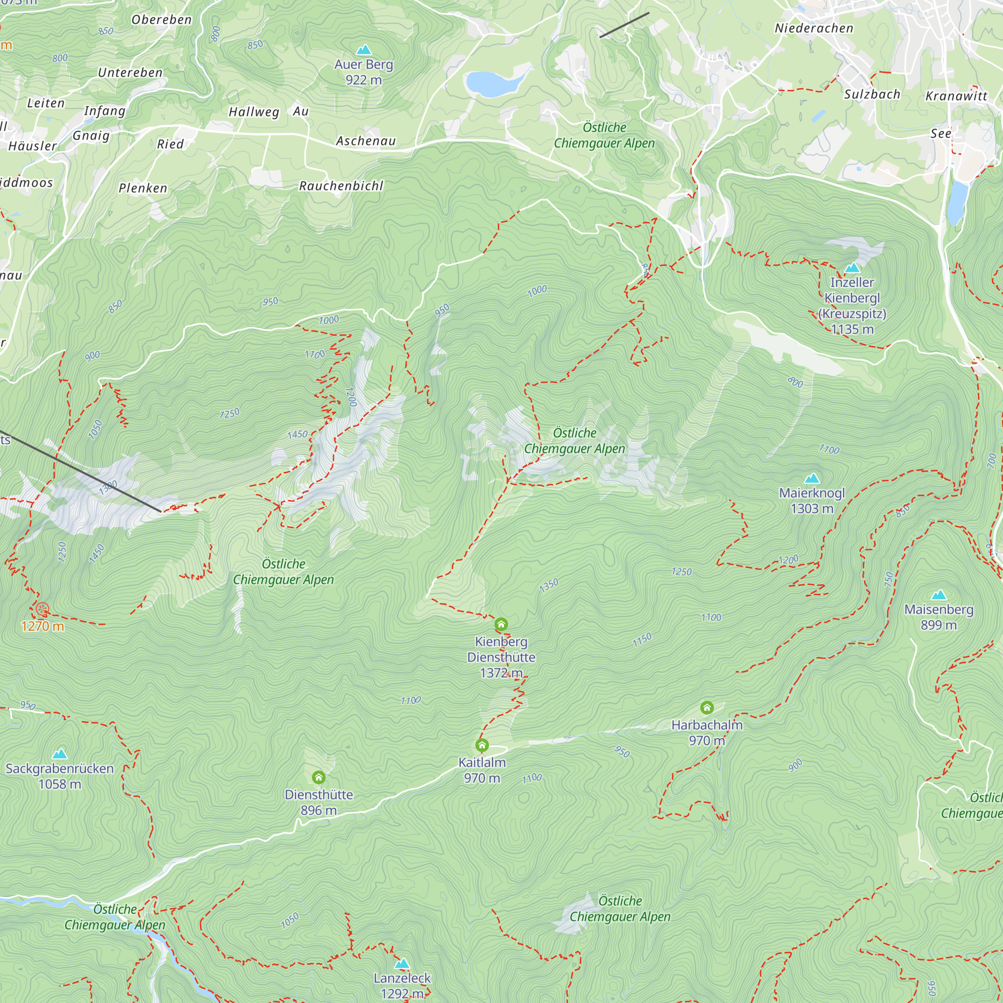 Inzeller Skihütte map