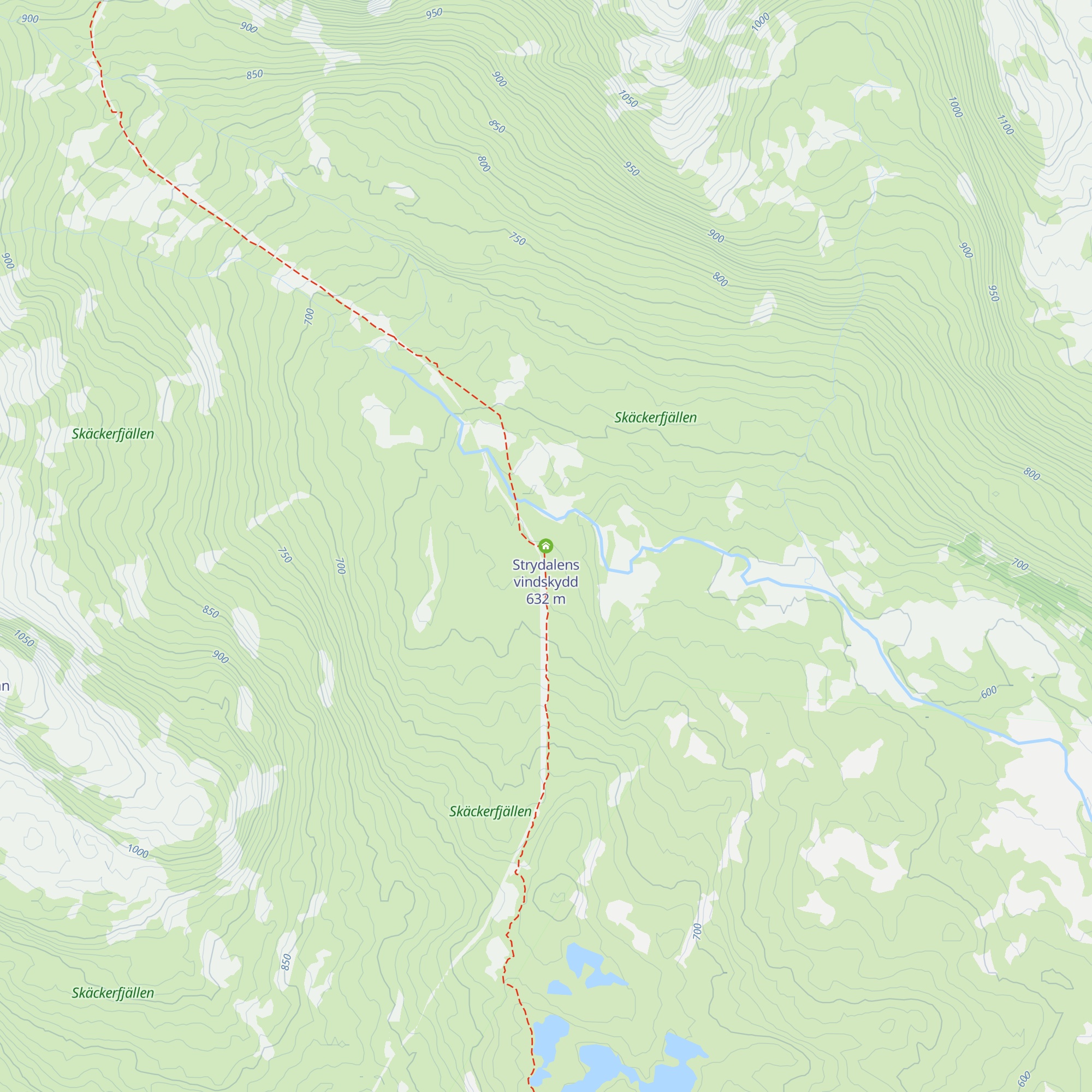 Strydalens vindskydd map