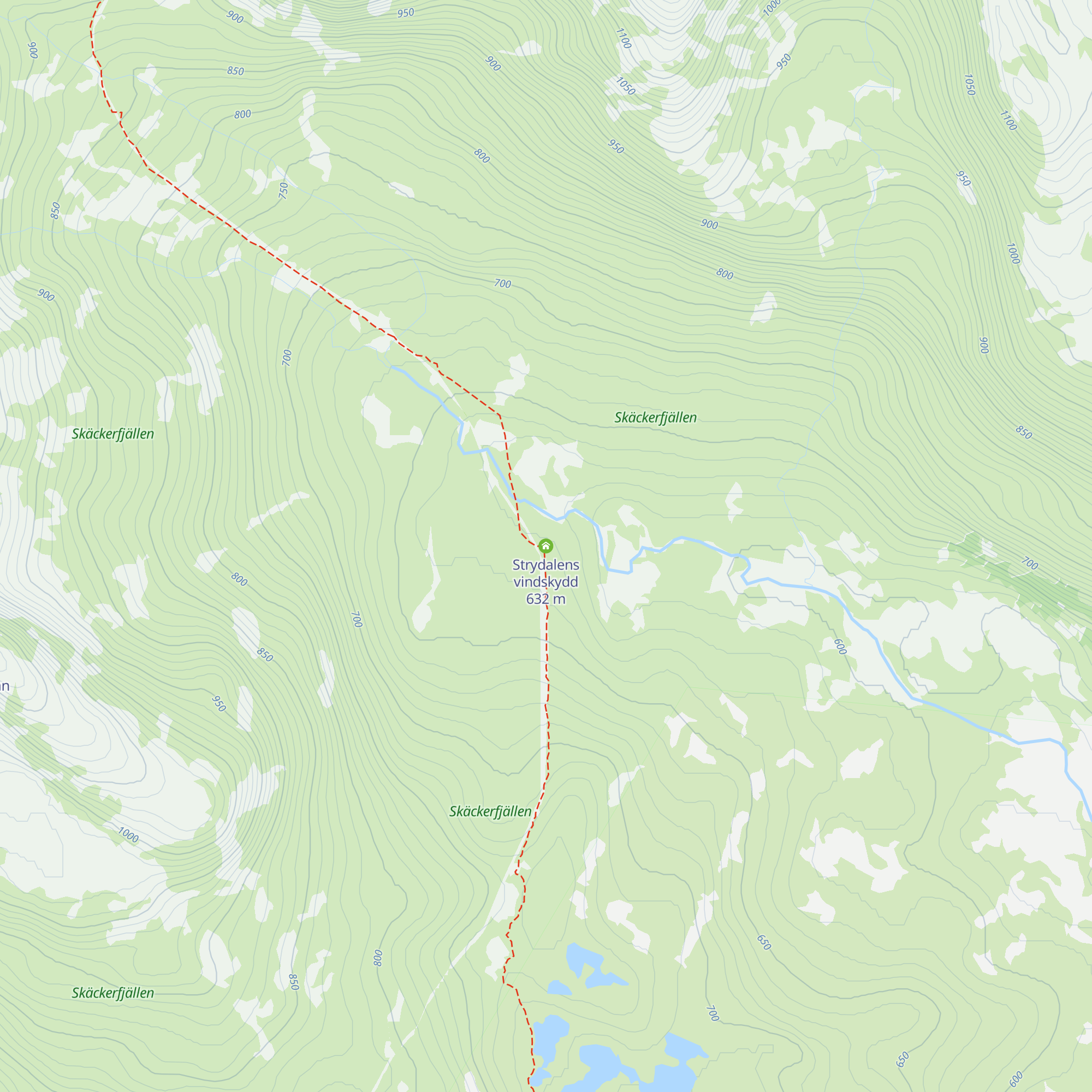 Strydalens vindskydd map