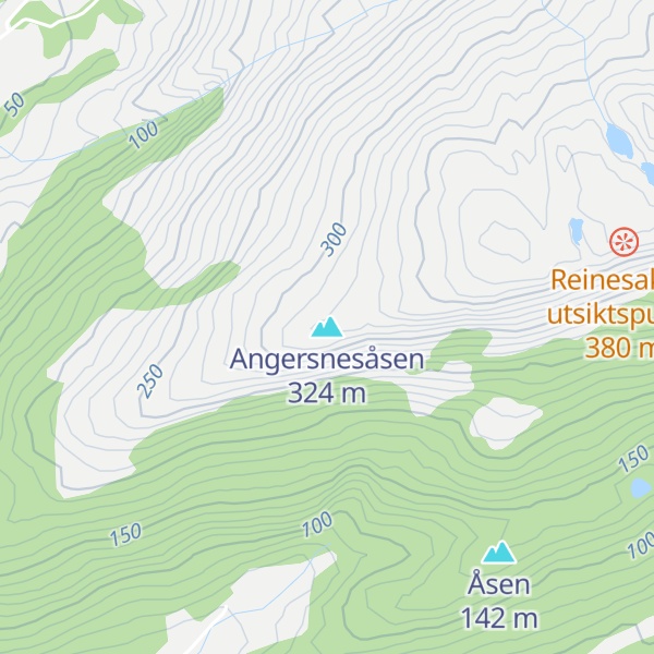 Map of Angersnesåsen