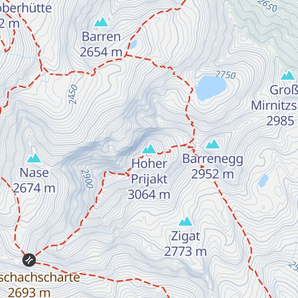 Map of Hoher Prijakt