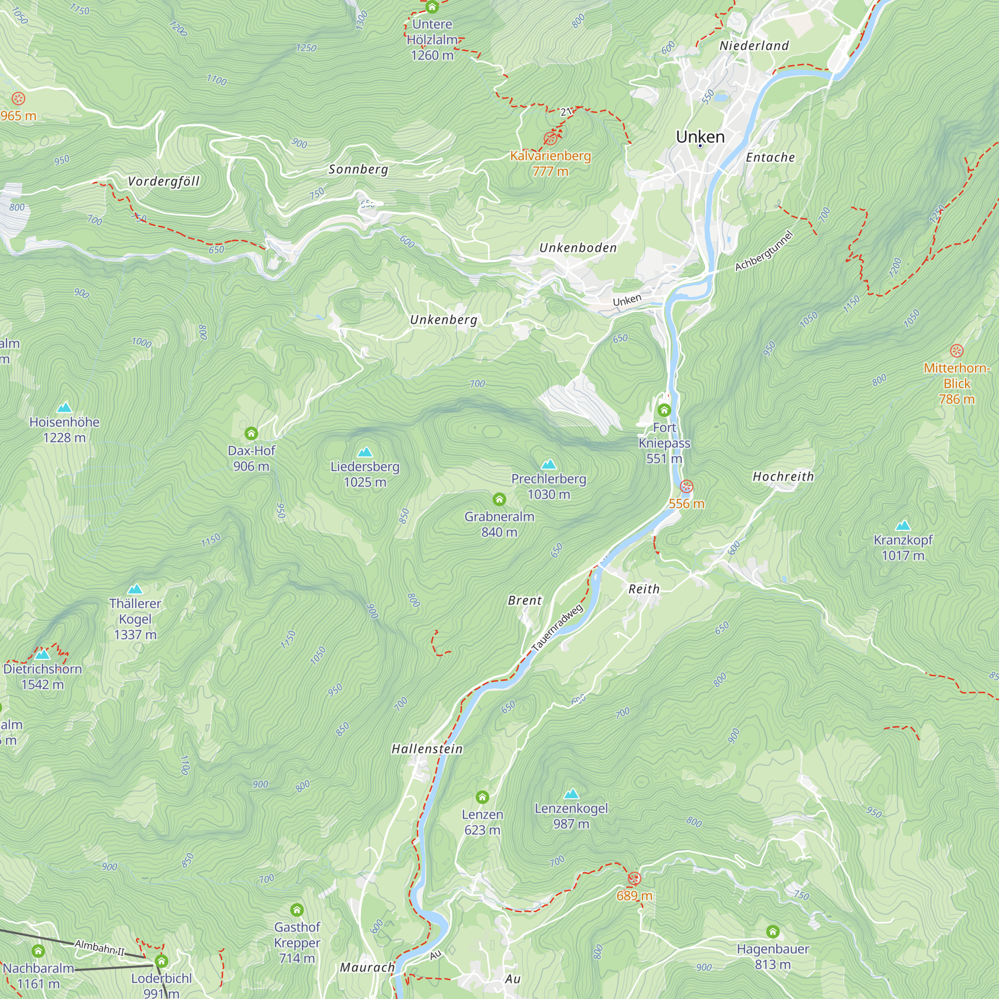 Grabneralm map