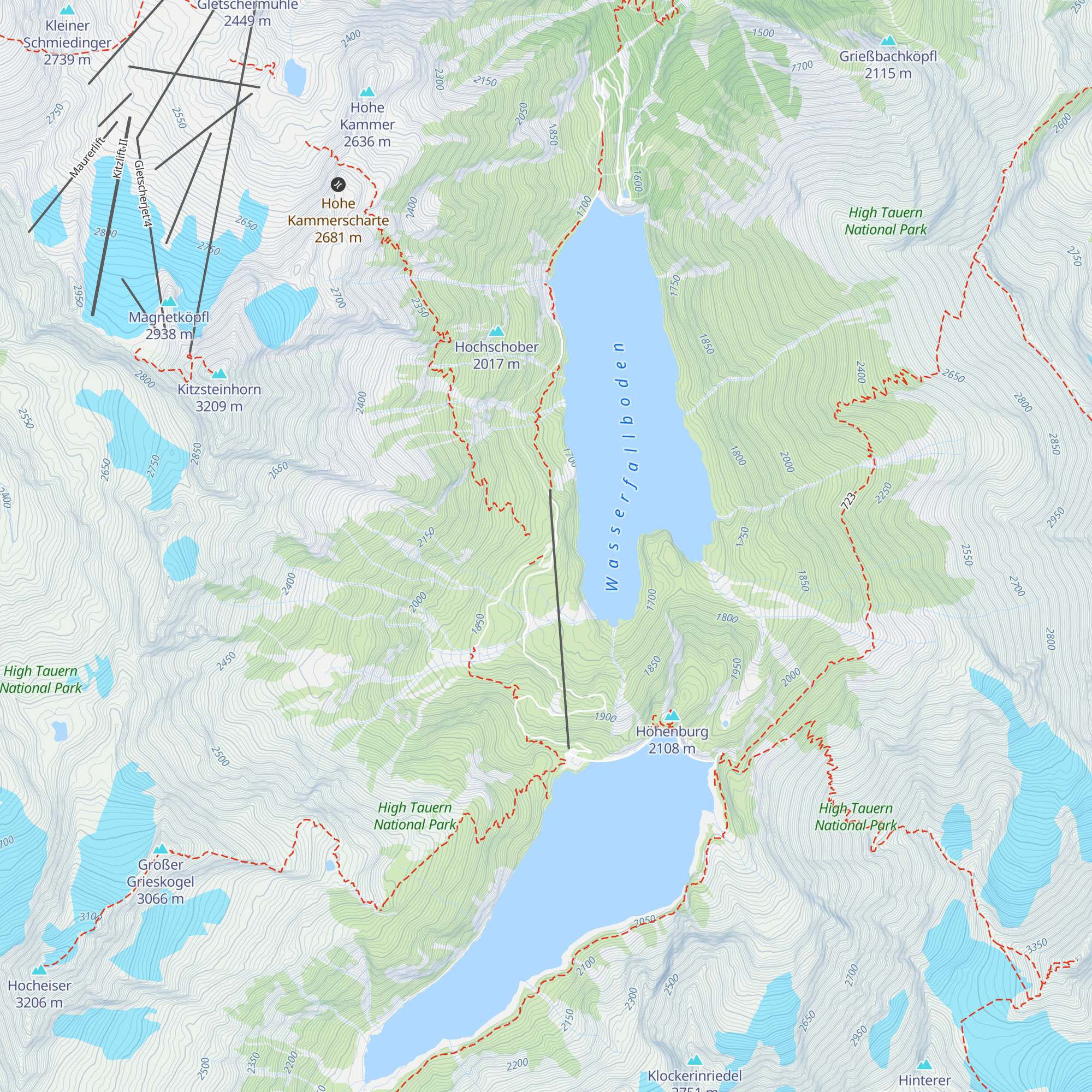 Fürthermoaralm/Ebmatten map