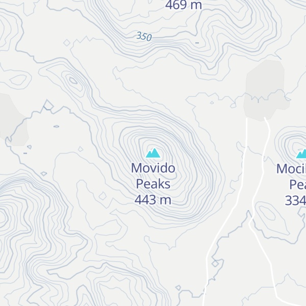 Map of Movido Peaks