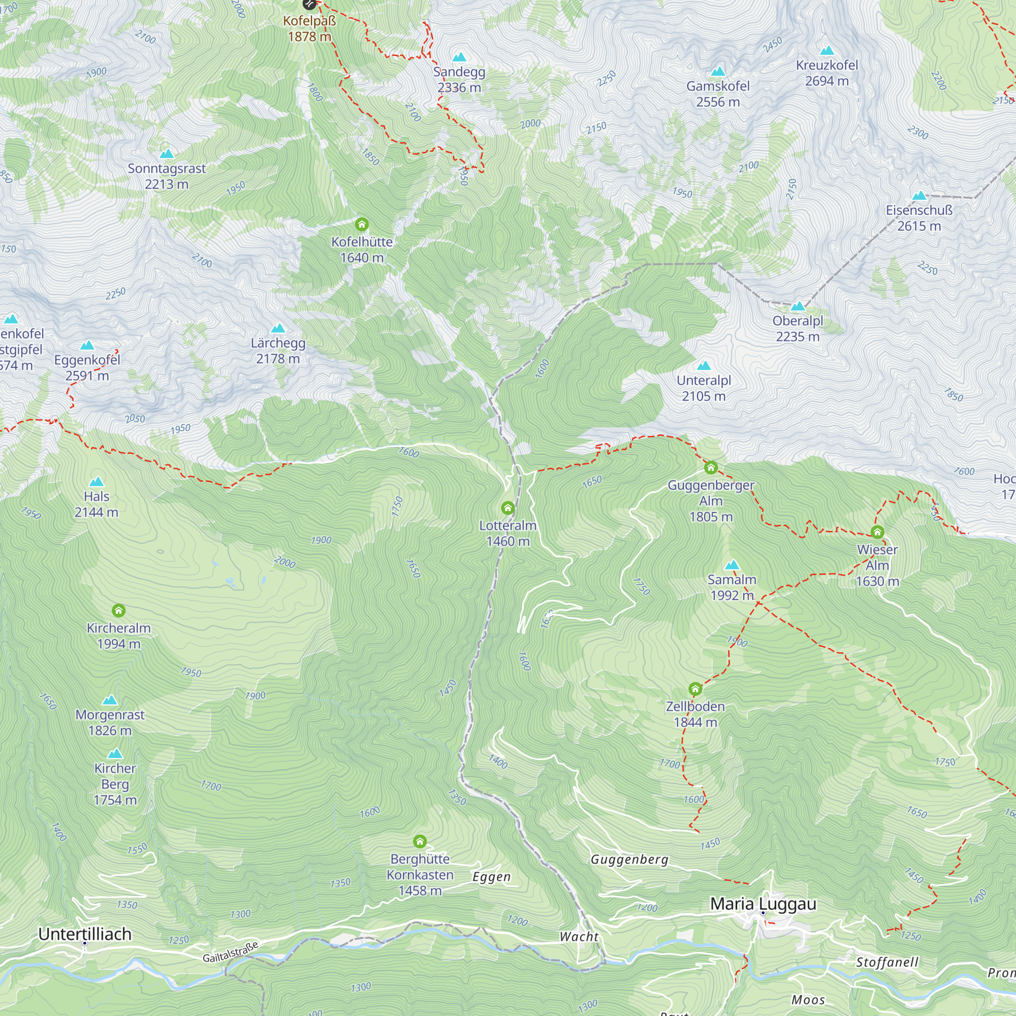 Lotteralm map