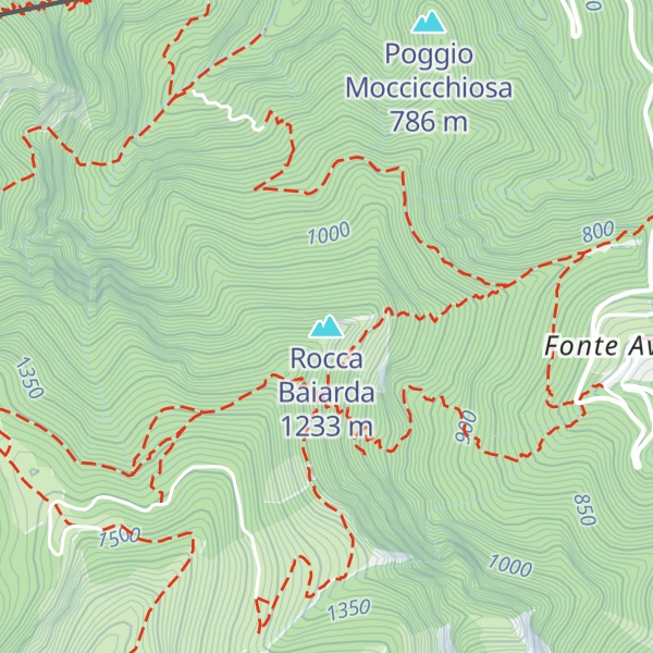Map of Rocca Baiarda
