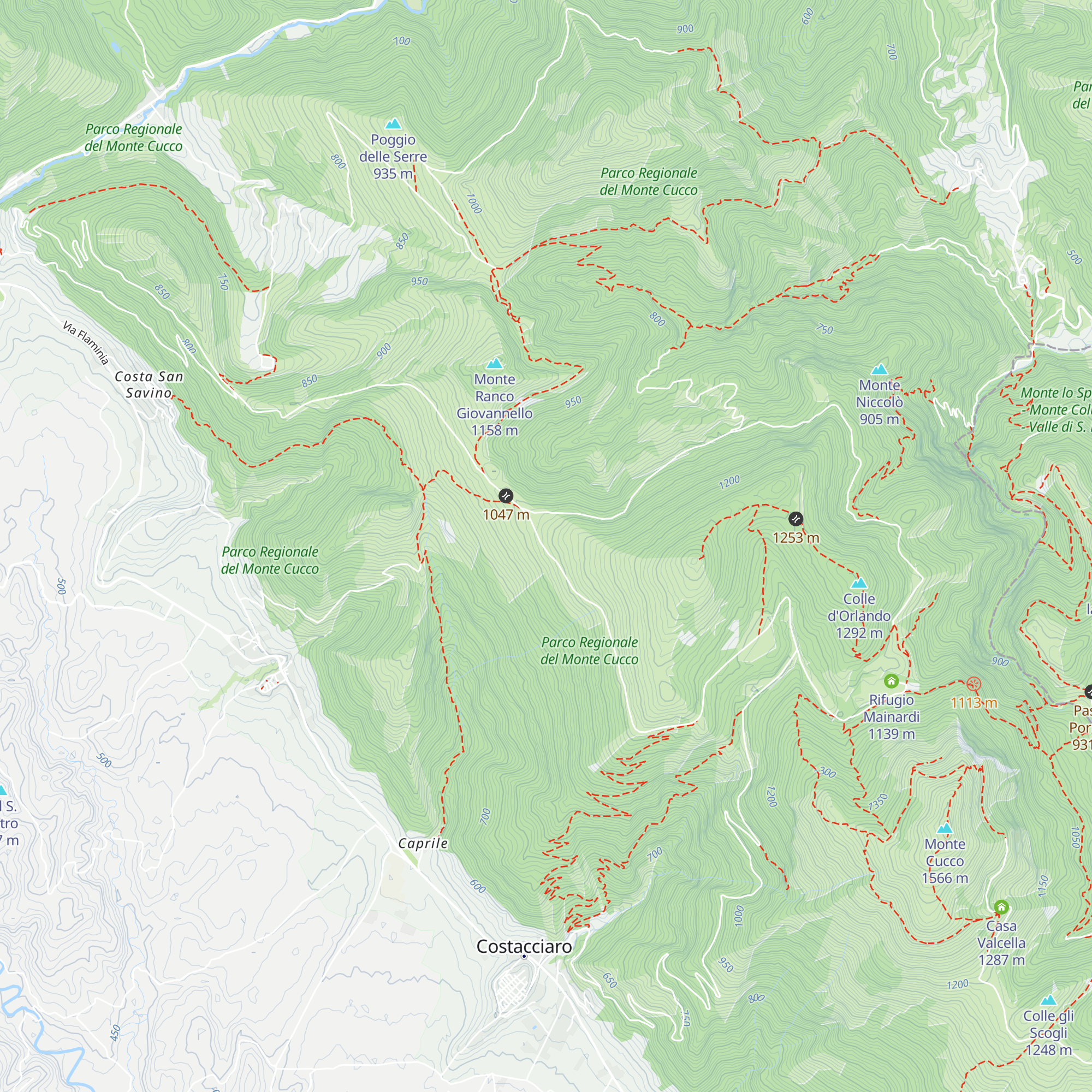 Rifugio map