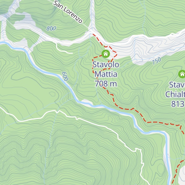 Map of Stavolo Carone
