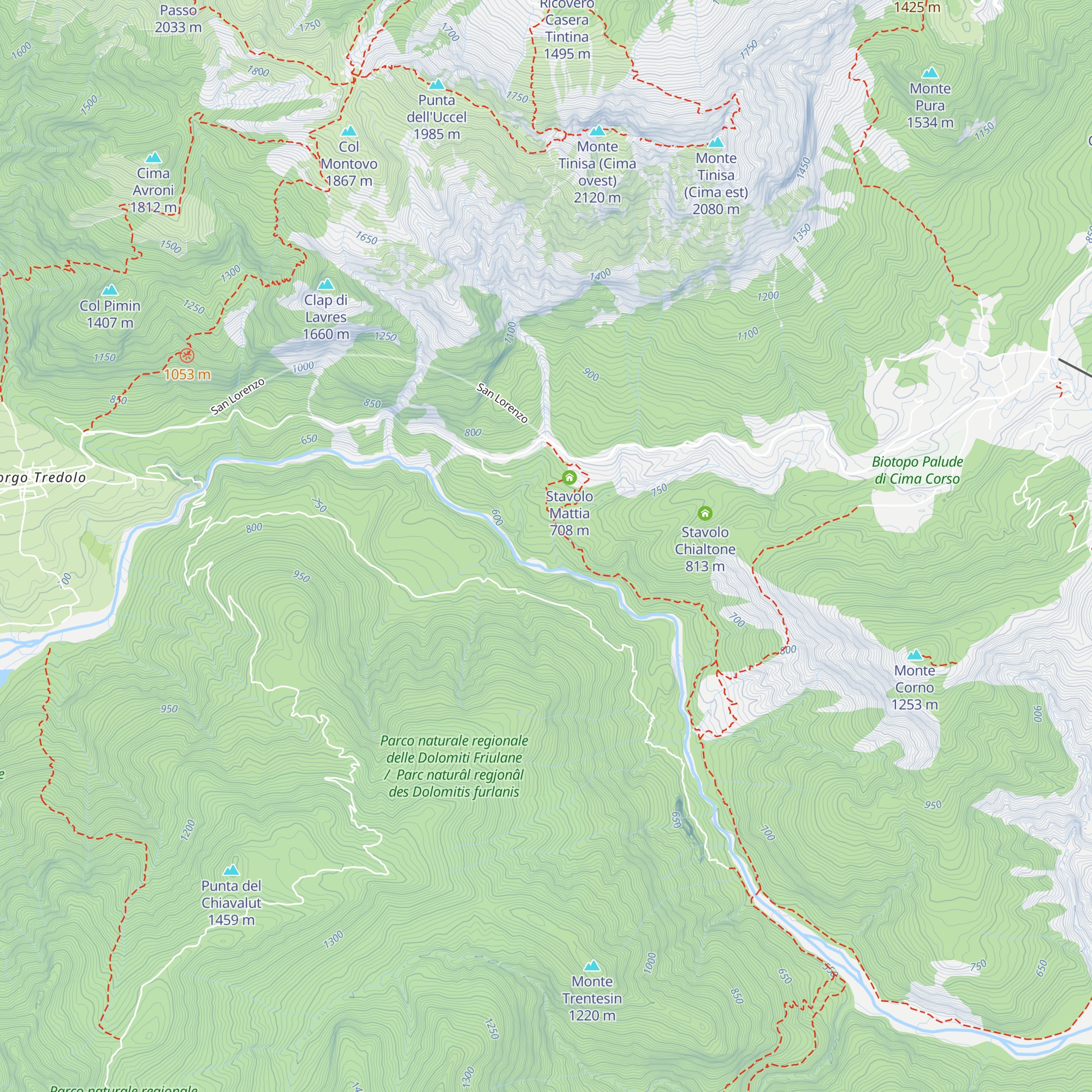 Stavolo Carone map