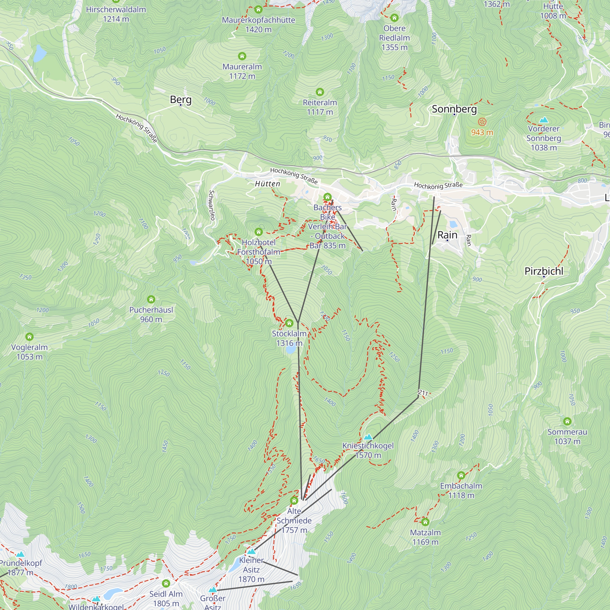 Kühbichlalm map