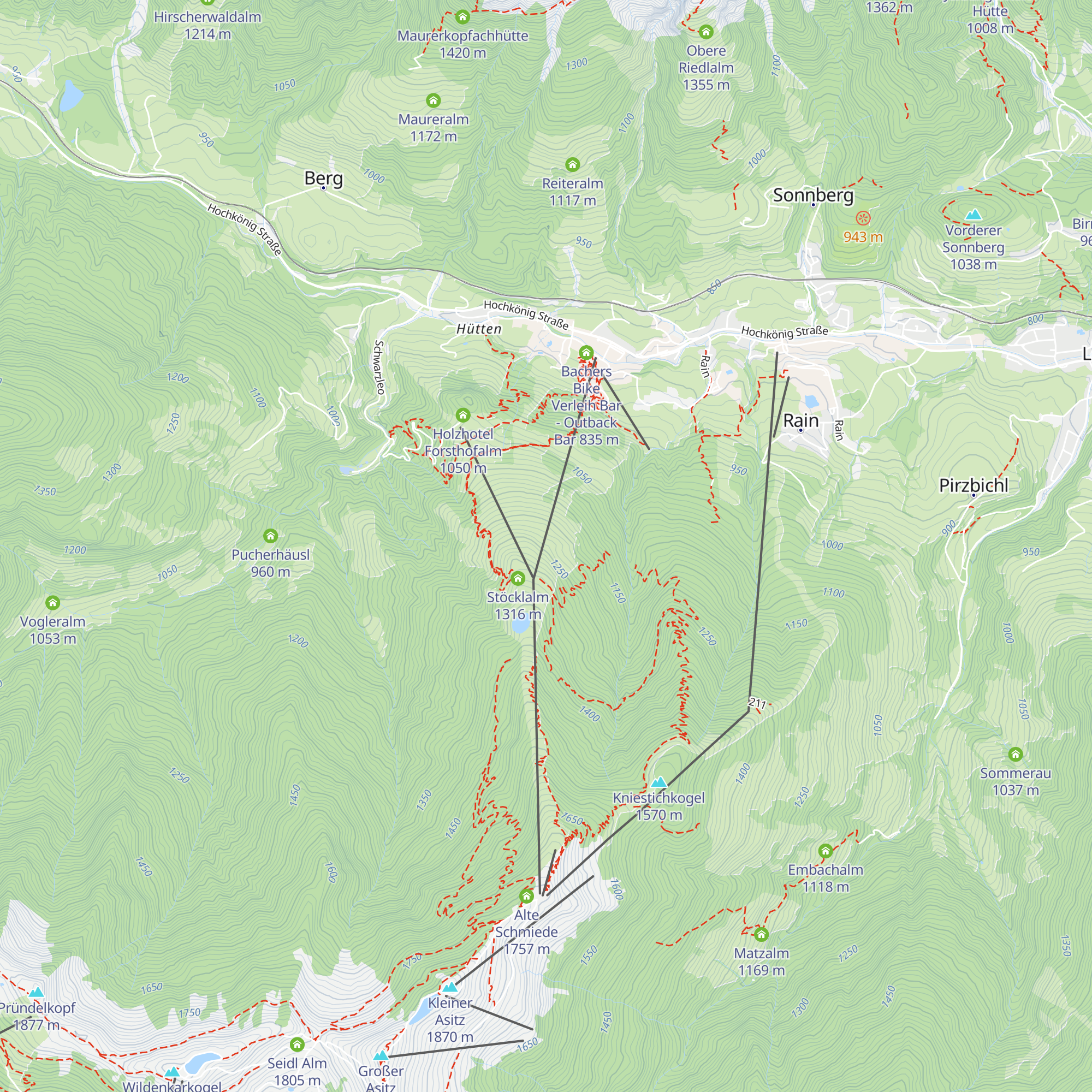 Kühbichlalm map