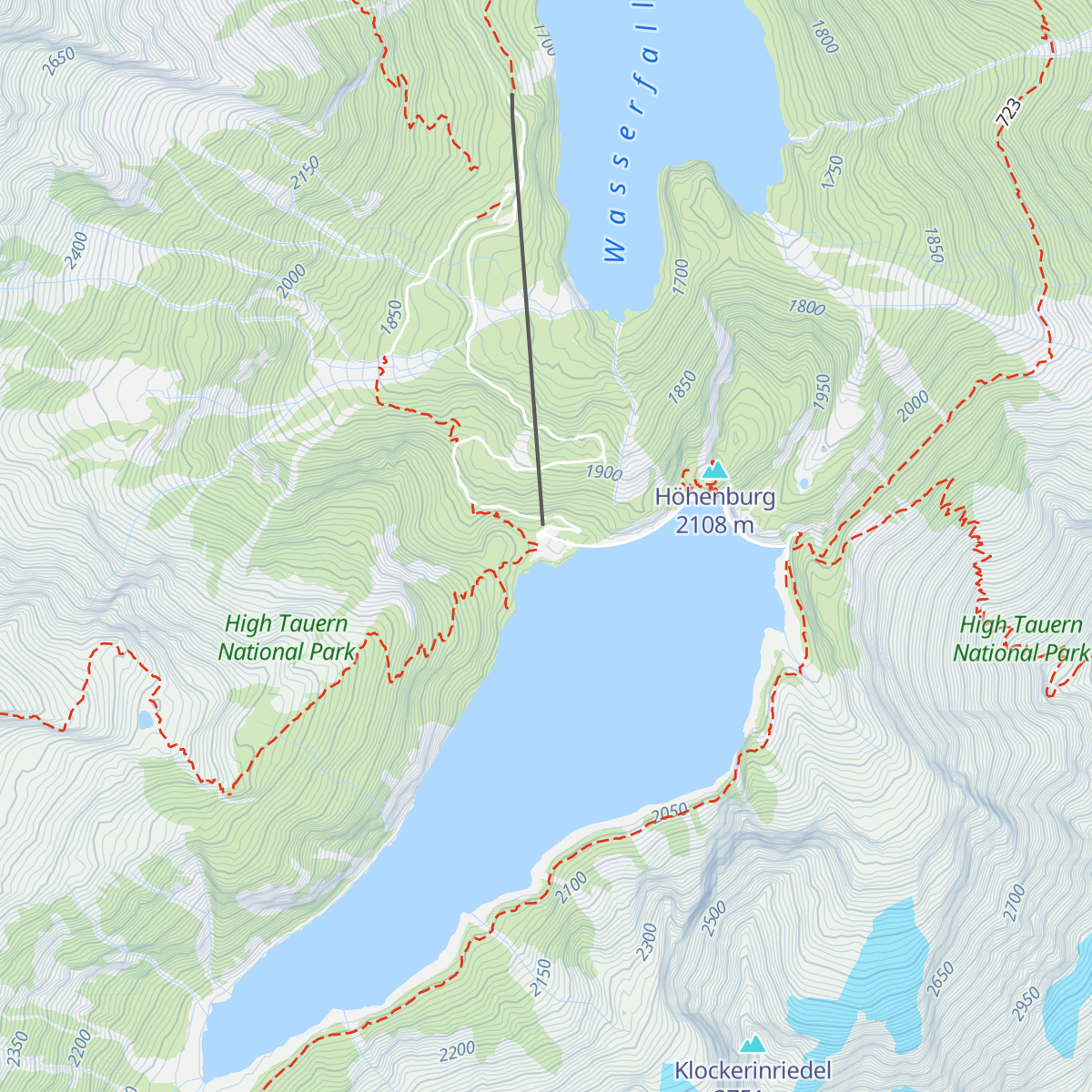 Bergrestaurant Mooserboden map