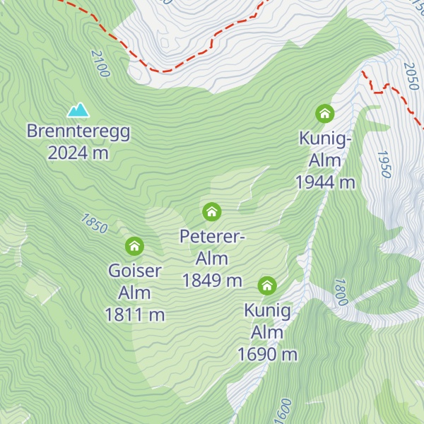 Map of Peterer-Alm