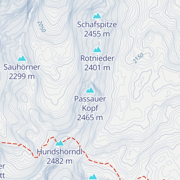 Map of Passauer Kopf