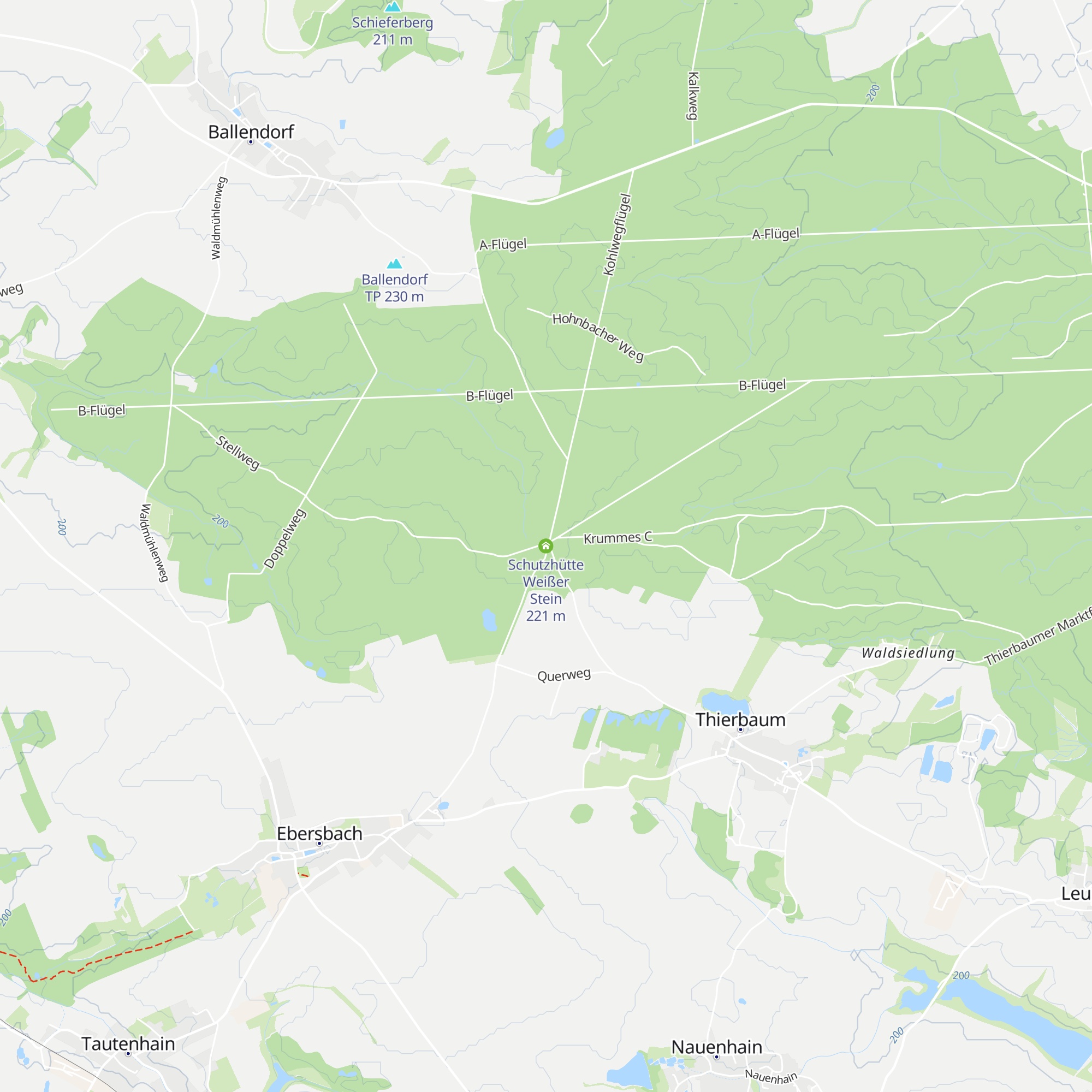 Schutzhütte Weißer Stein map