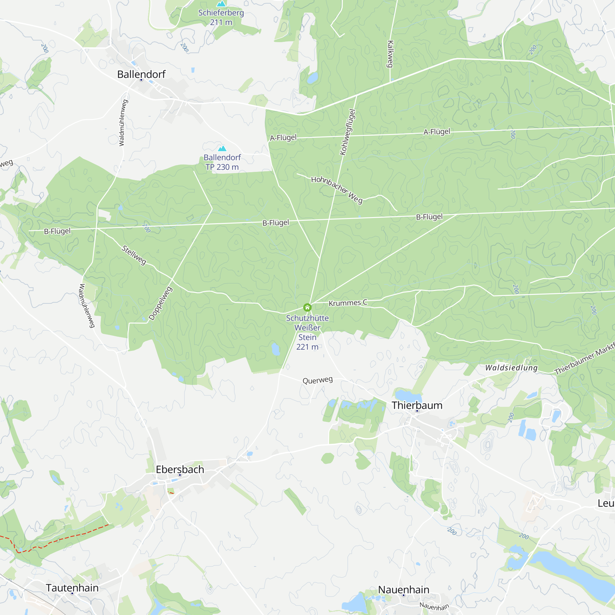 Schutzhütte Weißer Stein map