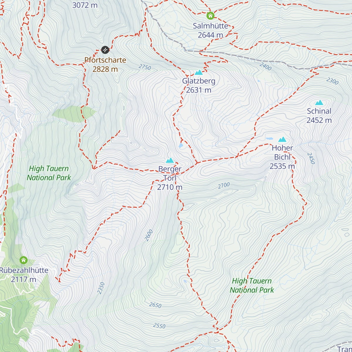 Glorerhütte map