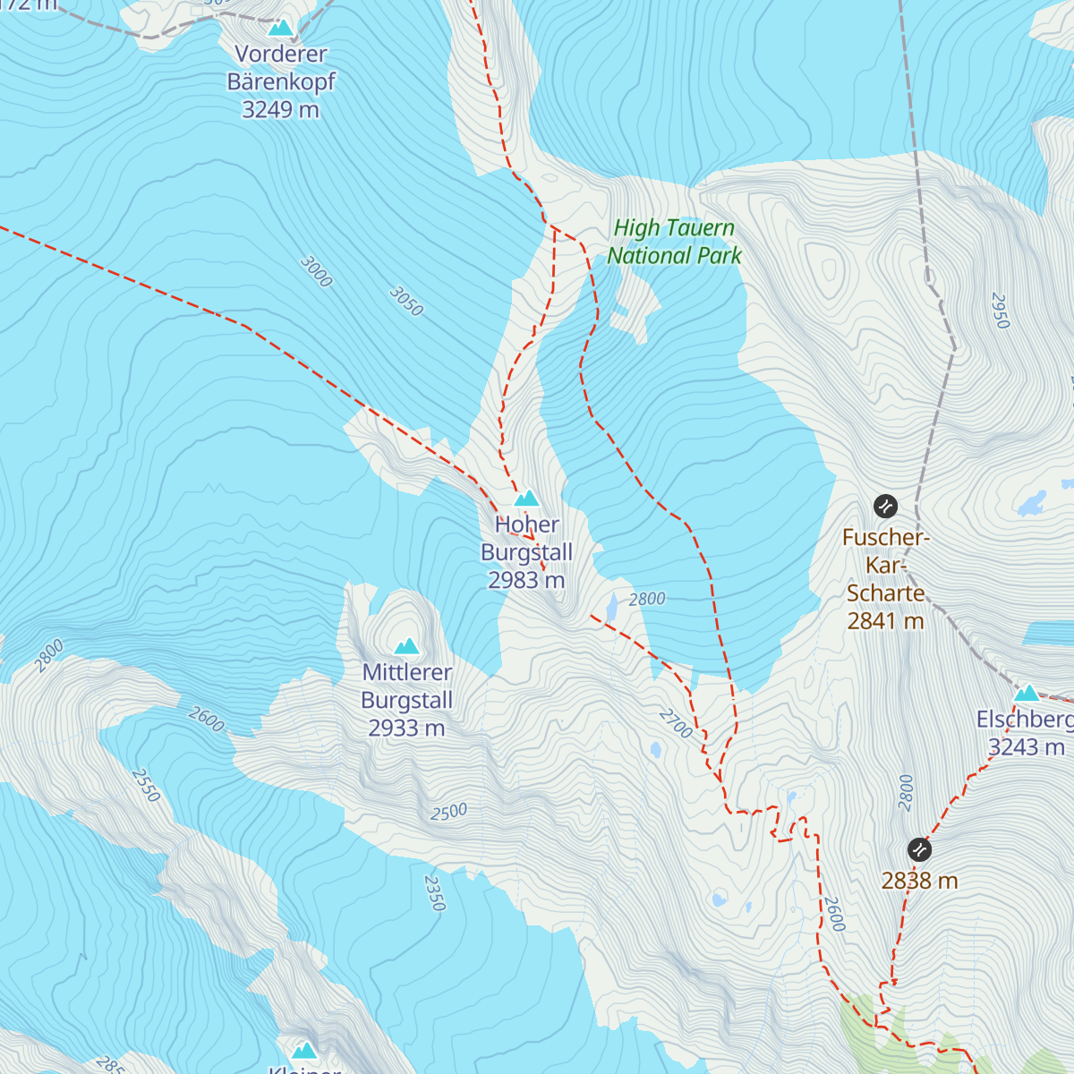 Oberwalderhütte map