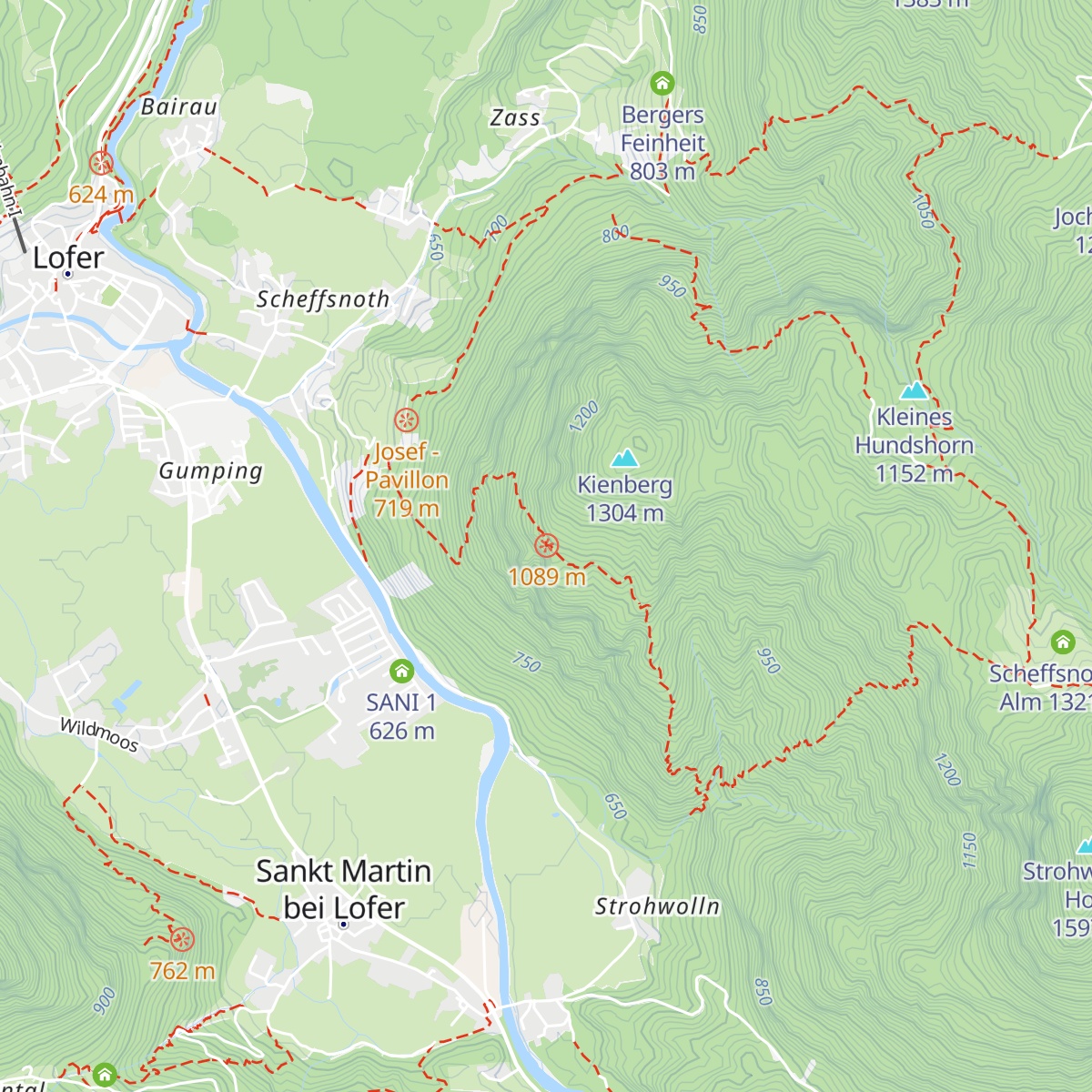 Iwonski Hütte map