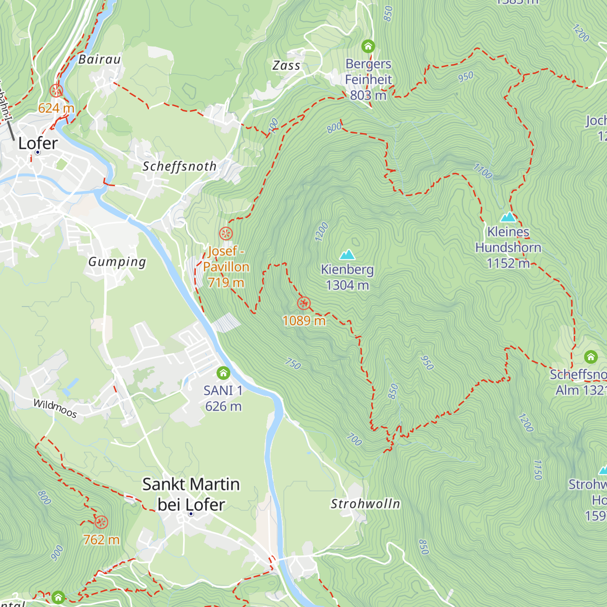 Iwonski Hütte map