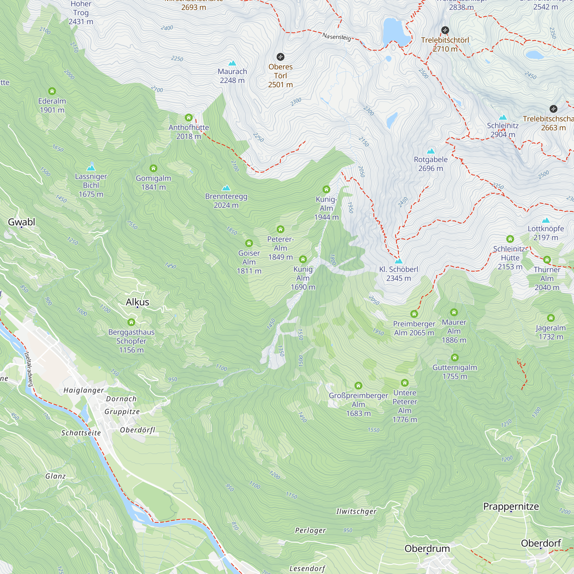 Riedl-Alm map