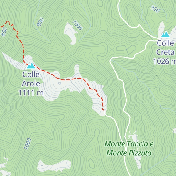 Map of Monte Macchia Porrara