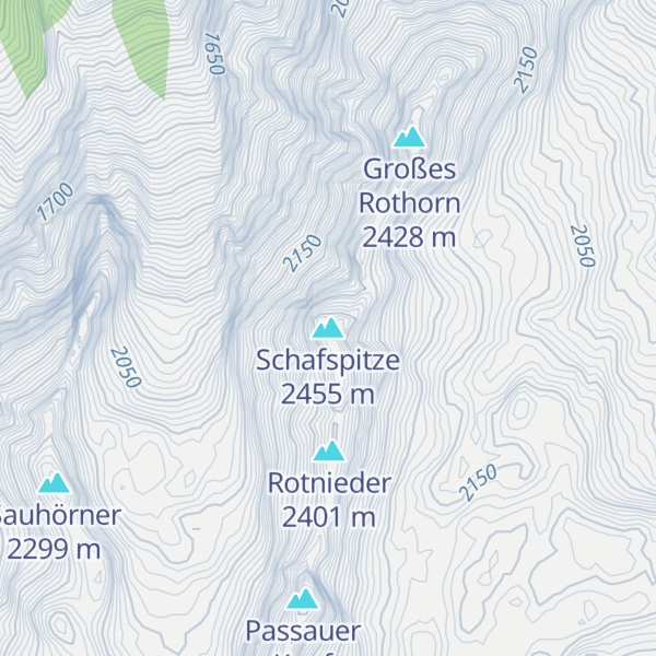 Map of Schafspitze