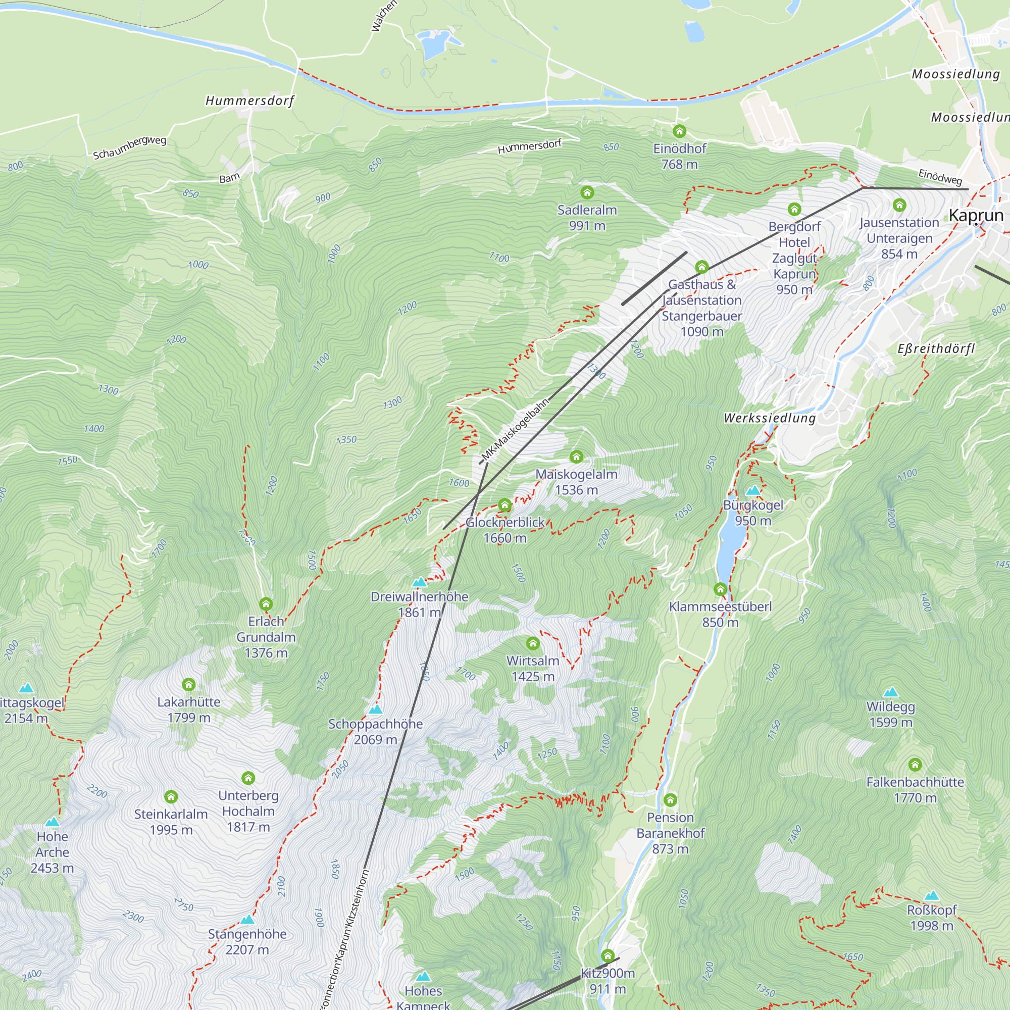 Glocknerblick map