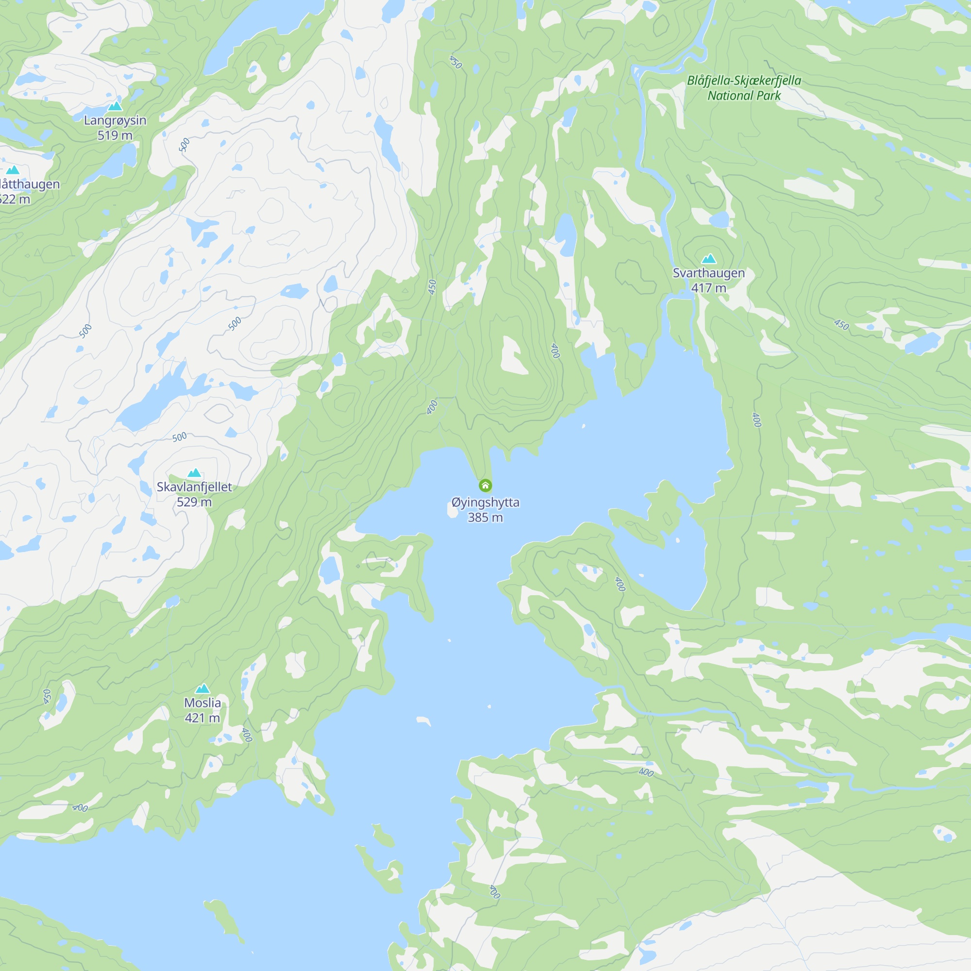 Øyingshytta map