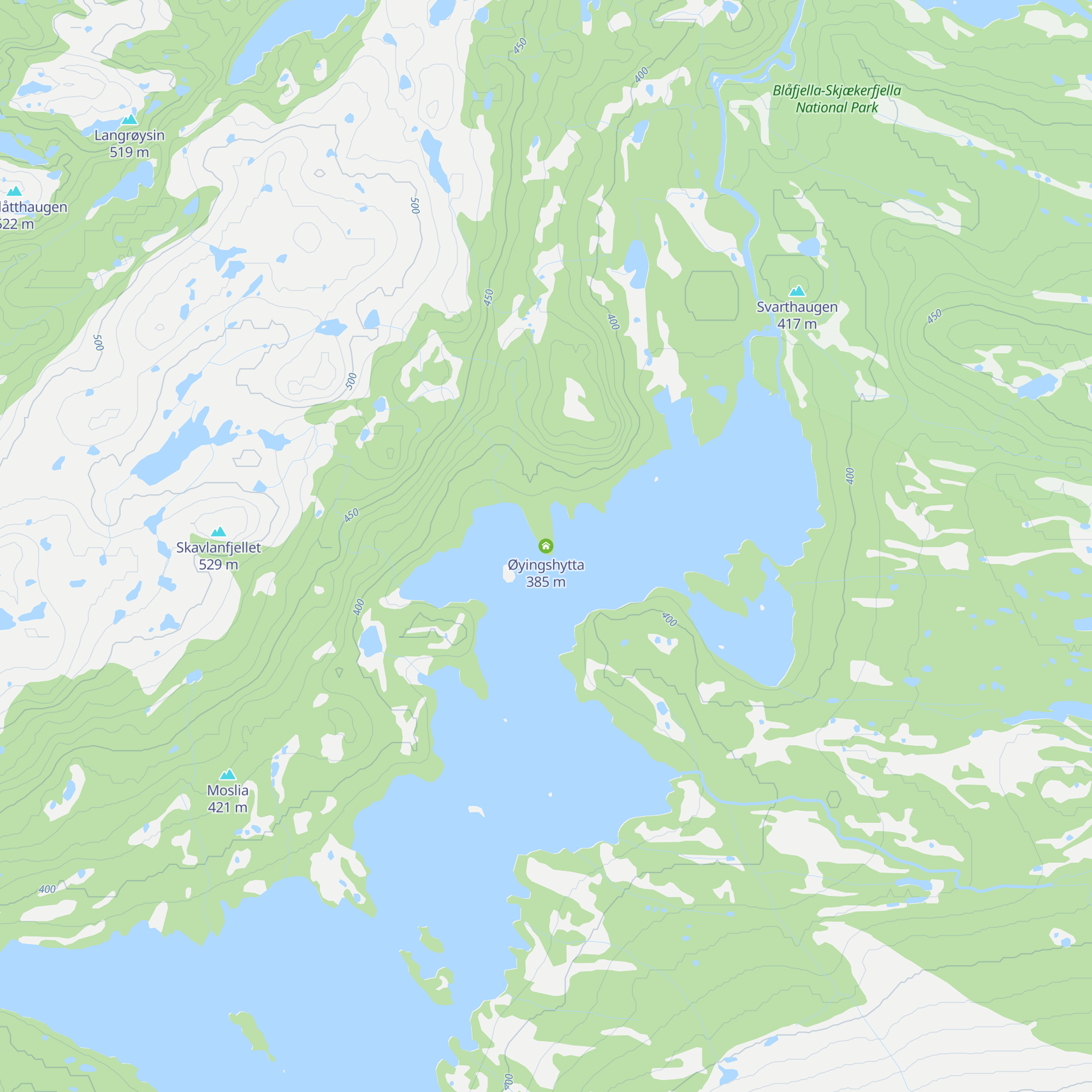 Øyingshytta map