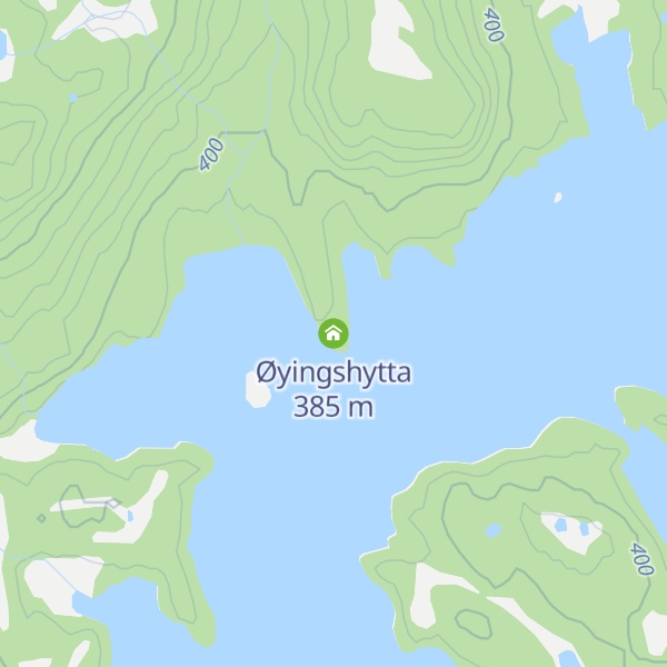 Map of Øyingshytta