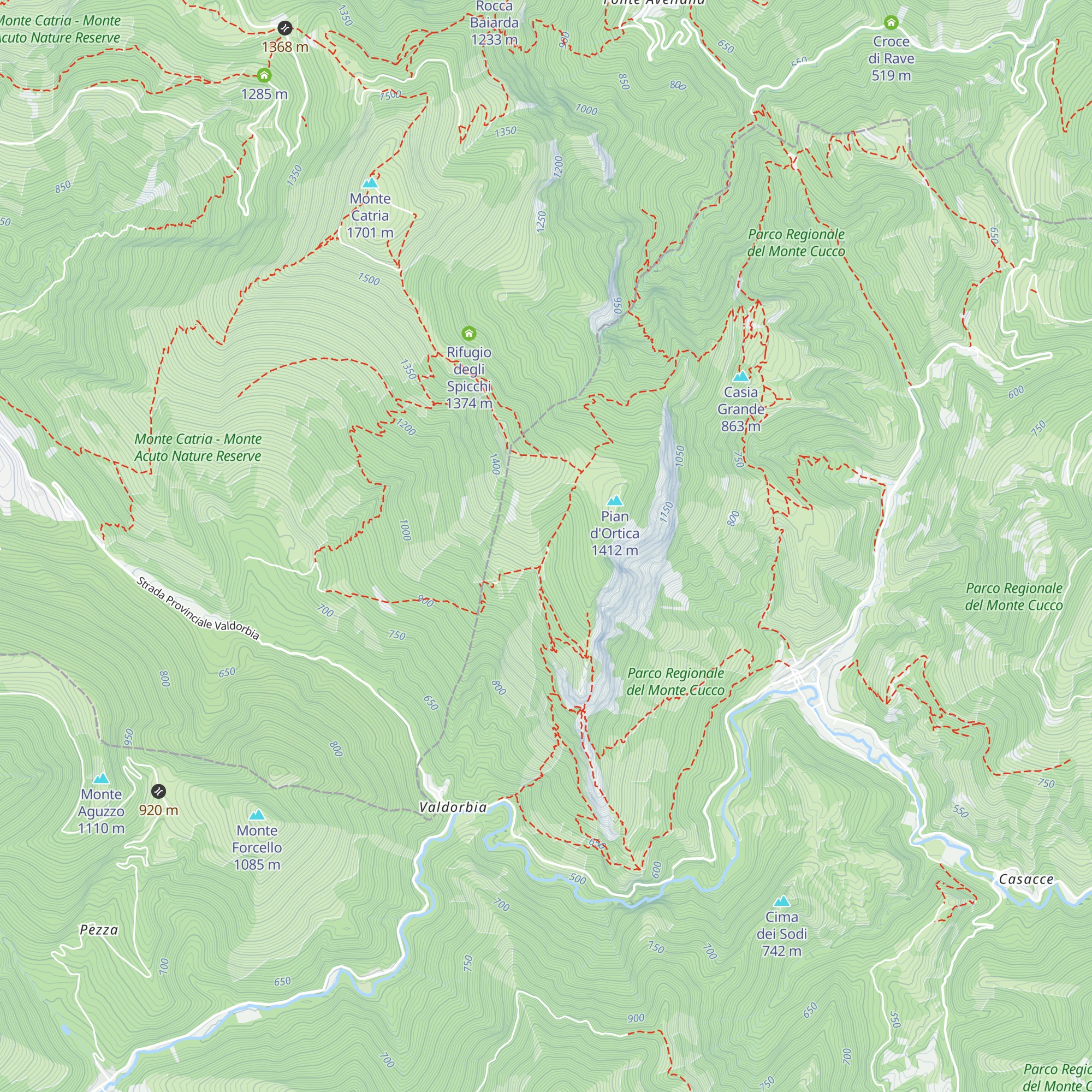 Rifugio Boccatore map