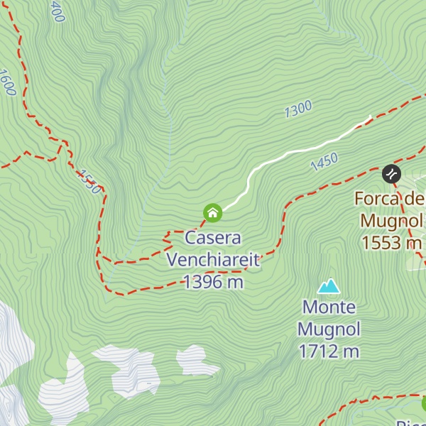 Map of Casera Venchiareit