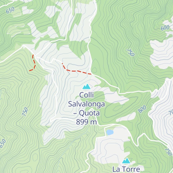 Map of Colli Salvalonga – Quota