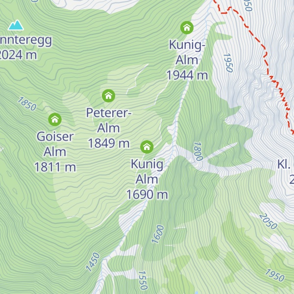 Map of Kunig Alm