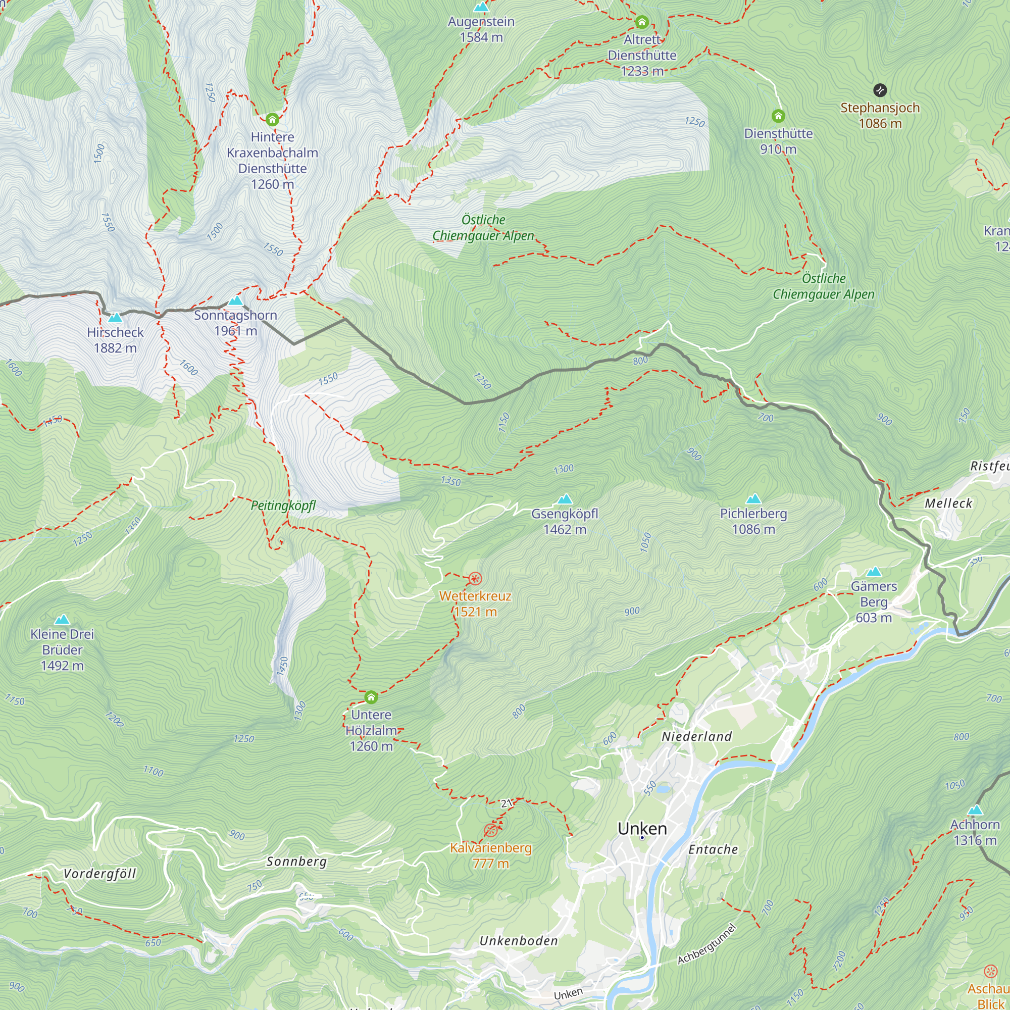 Ennsmannalm map