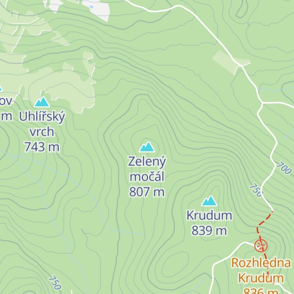 Map of Zelený močál
