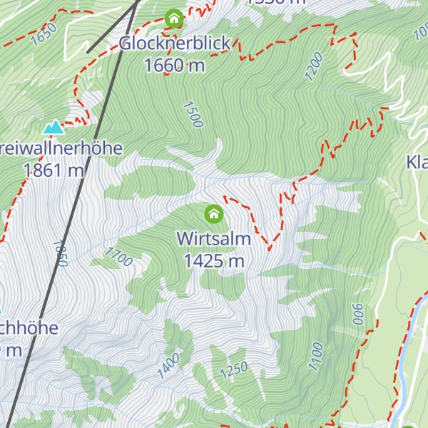 Map of Wirtsalm