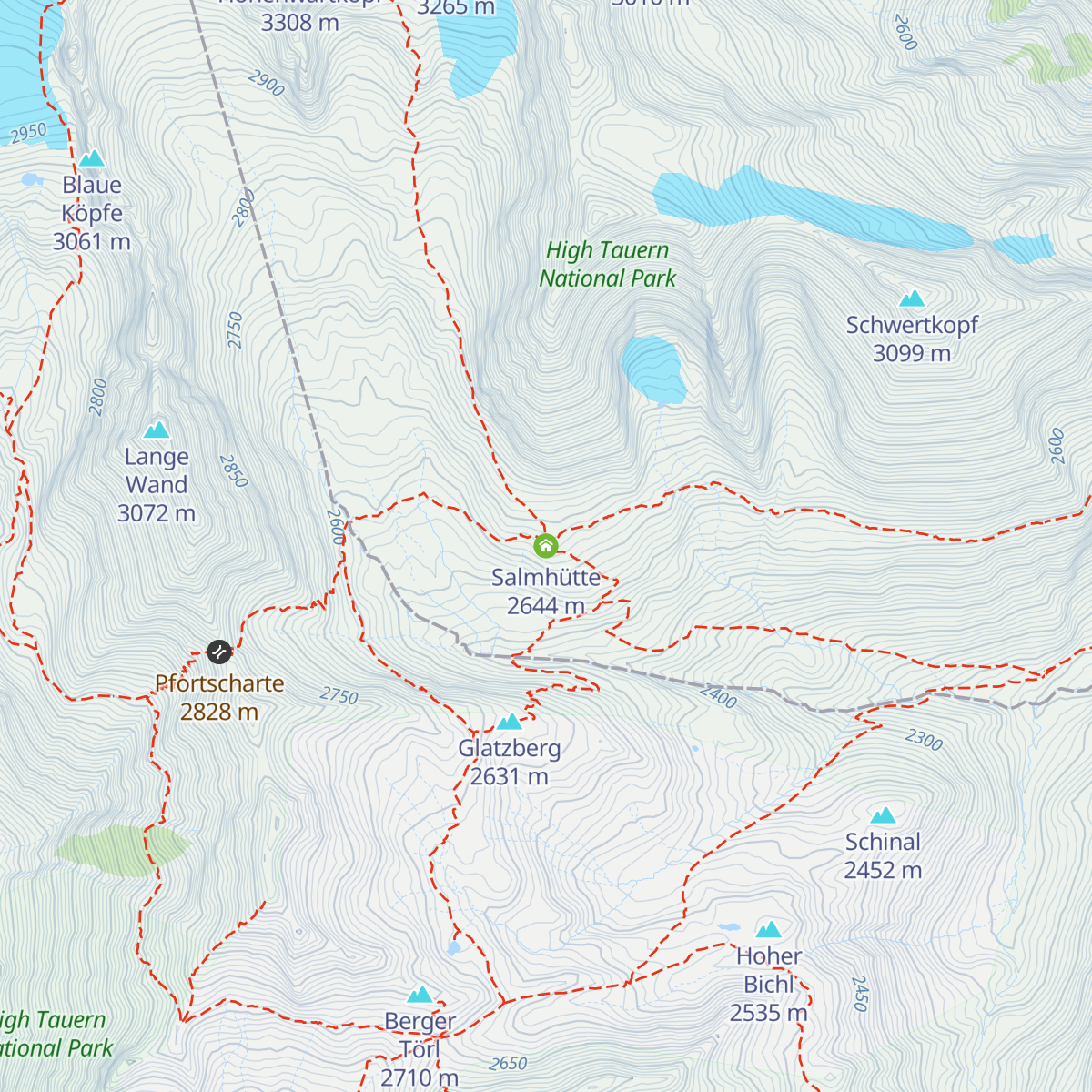 Salmhütte map