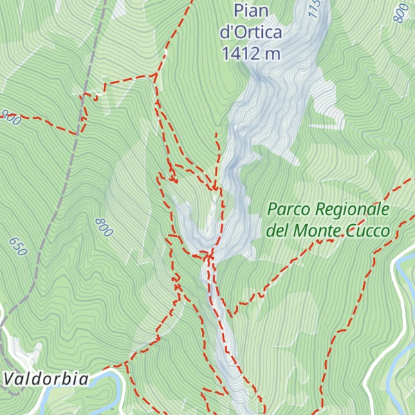 Map of Corno di Catria