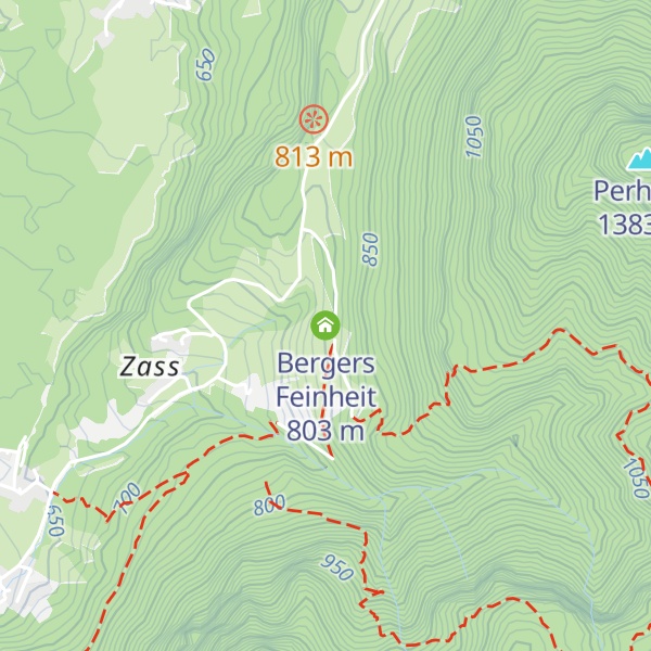 Map of Bergers Feinheit