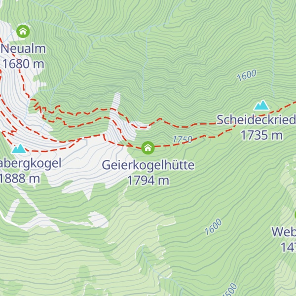 Map of Geierkogelhütte